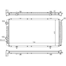 Oris Radyatör Boxer-Ducato-Jumper 97-02 1.9d-2.5d-2.8hdı Ac Mek 790X415X34