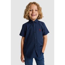 U.s. Polo Assn. Erkek Çocuk Lacivert Gömlek Kısa Kollu 50326122-VR033