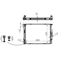 Oris Motor Su Radyatoru Bmw N45 N46 E81 E82 E87 E88 E90 E91 E92 E93 E84