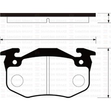 SANGSIN Arka Fren Balatası Peugeot P106 96>04 P205 87>98 P206 00>09 P306 97>01 P309 89>93 Cıtroen Saxo 96>04 Xsara 97>05 Zx 92>97 Renault R9-R19- Mgn I-Clıo I-Iı Ince Tip