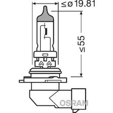Osram Ampul 12V Hb4 9006 51W P22D