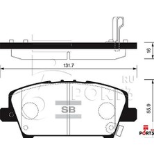 SANGSIN Ön Fren Balata Honda Cıvıc 1.8l R18A Vtec Hatchback Fk2 Kasa 06-> / 1.4l L13Z1 Sport Fk1 Kasa 09 -> - Aşınma Ikaz Soketli