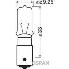 Osram Ampul 12V H21W Halojen Park