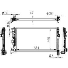 Oris Radyator Brazing At 653X369X26 Volvo XC90 Iı 2014 65623