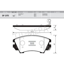 SANGSIN Ön Fren Balata Opel Astra J 12-> / Insıgnıa 08-> / Zafıra 11-> / Saab 9.5 10-> 17 Jant