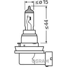 Osram Ampul 12V H8 35W Nıght Breaker Laser 150 Güçlü 20 Beyaz Işık Ikili Ambalaj