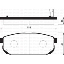 SANGSIN Arka Fren Balata Kıa Sorento 2.5l D4CB Crdi 02->