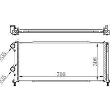 Oris Radyatör Brazing Doblo 1.9 Jtd-1.3mtj Mek Ac Klimasız 700X305X38 -46807378