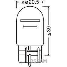Osram Ampul 12V 1016 Stop 21/5W Dipsiz Çift Flama