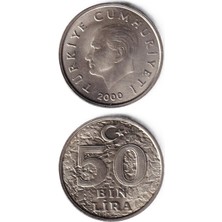 Benim Koleksiyonum 50.000 Lira (2000) Çil Eski Madeni Para