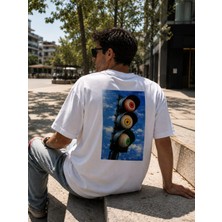 Montree Erkek Oversize Baskılı %100 Pamuk T-Shirt