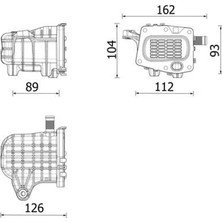 Mahle Egr Valfi Soğutucusu Peugeot P308-P508-P3008-P5008-EXPERT-BOXER Cıtroenc4-C5-Ds4-Ds5-Jumper-Jumpy 2. 0-2.2 Hdı Ford Kuga Iı 14> Mondeo V 14> Focus Iıı 11>17 S-Max 14> 2.0 Tdcı
