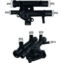 Mahle Termostat Komple 83 C Laguna Iı 01>07 Trafıc Iı 06> Master Iı 01>10 Movano 01>10 Vıvaro 06> 2.2d Ci 2.5dci G9U/G9T