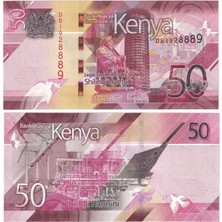 Benim Koleksiyonum Kenya, 50 Şilin (2024) Çil Eski Yabancı Kağıt Para