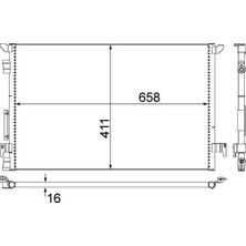 Mahle Klima Radyatörü Kondansatör Opel Vectra C 02> 660X411X16