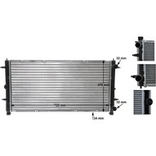 Mahle Radyatör Transporter T4 2.4-2.5 Tdı Ac Klimasız Mek Otom 719X346X34