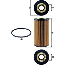Mahle Yag Fıltresı Mercedes OM628 W211 W463 W163 W220