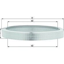 Mahle Hava Fıltresı Mercedes M102 W201 W124 S124 C124