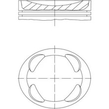 Mahle Piston Segman 0.50 P207-P208-P308-P508-P2008-P3008-PARTNER-BERLINGO-C3-C4-C5-DS3-DS4 1.6 Vtı EP6C 16V Mını N12 N16 R56 R57 R58 R59 R61 77.50MM