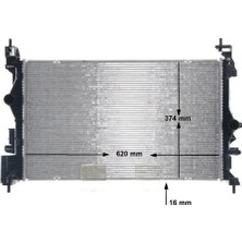 Mahle Motor Su Radyatörü Opel Corsa E 14>19 Adam 14>18 1.0 B10XFL-XFT F10XFL-D10XFT 1.3 B13DTC-B13DTN-B13D TE-B13DTR