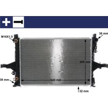 Mahle Motor Su Radyatör Volvo S60 01>10 S80 98>06 V70 00>07 XC70 00>07