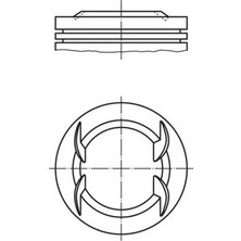 Mahle Motor Piston Segman 0.50 Astra H Corsa C Corsa D Agila 1.2 16V Z12XEP 73.90 4 Sil 012PI00022 103 012PI0002210386