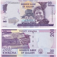 Benim Koleksiyonum Malavi, 20 Kwacha (2020) Çil Eski Yabancı Kağıt Para