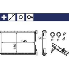 Mahle Kalorıfer Radyatoru Bmw E87 E90 F26 F25 E84 E92 E91 E81