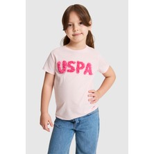 U.s. Polo Assn. Kız Çocuk Açık Pembe Tişört 50325656-VR078