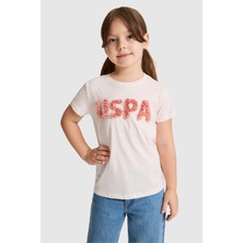 U.s. Polo Assn. Kız Çocuk Krem Tişört 50325656-VR071