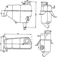 Mahle Radyator Yedek Su Deposu Mercedes E-Class W124 S124 C124 A124