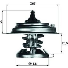 Mahle Termostat 75 C Mercedes OM601 OM602 OM603 W124 W202 W210 W461