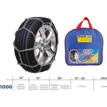 Knk Patinaj Zinciri 4x4 Jeep - Minibüs ve Hafif Tic.araç Zincir Ebatları Için Resime Bakınız