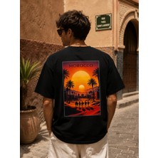 Montree Erkek Oversize Baskılı %100 Pamuk T-Shirt