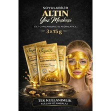 Tek Kullanımlık Altın Maske - Cilt Yenileyici Soyulabilir Maske 15 gr (3 Adet)