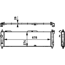 Mahle Radyatör Combo-Corsa-Corsa B-Tıgra Al/pl/mek 680X273X26