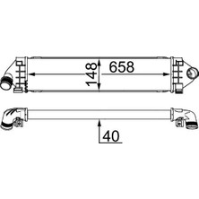 Mahle Turbo Radyatörü Ford Kuga-Mondeo-Smax Volvo S60-S80-V60-V70 07> 2.0 Tdci