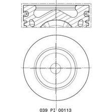 Mahle Piston Segman FOCUS/C-MAX/MONDEO/COURİER/FİESTA/308/3008/PARTNER/BERLİNGO/C4/C5/207/508/5008/EXPERT/ Jumpy/ds3/ds5 1.6 Tdci 95-115 Ps Euro 5 0.50 Çap: 75 mm