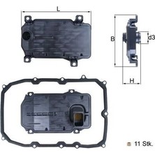 Mahle Otomatik Şanzuman Filtresi Touareg 10-18 Q7 11-15 Cayenne 10>