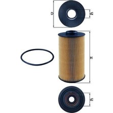 Mahle Yag Fıltresı Bmw M62 E34 E38 E39 E53 . Land Rover Range Rover Iıı M62B44 L322