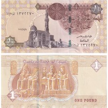 Benim Koleksiyonum Mısır, 1 Pound (2021) Çil Eski Yabancı Kağıt Para