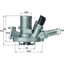 Mahle Termostat Musurlu 80 C Alfa Romeo Gıulıetta 10> Mito 11> Fıat Egea 16> 500X 14> 500L 12> Jeep Renegade 14> Compass 17> Lancıa Delta Iıı 07>14 1.4 1.4tbı