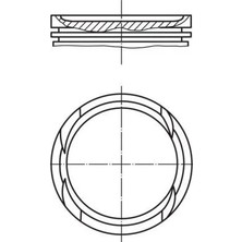 Mahle Motor Piston Segman Std Palıo-Albea-Punto 1.2 16V 70.80