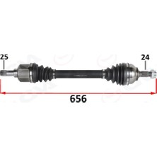 GVA Komple Aks Ön Sol Psa 301 1.6 Hdı 100 Ps Euro 6 18-