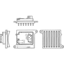 Mahle Klıma Fan Regulatoru Mercedes W203 CL203 W220 W221 W163