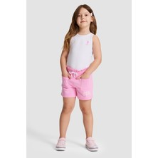 U.s. Polo Assn. Kız Çocuk Pembe Şort (Örme) 50325692-VR041