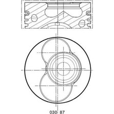 Mahle 030PI00087102 Motor Piston Segman 0.50 Vw T5 Axb-Axc 3.4 Silindir 80.01 030 Pı 00087102