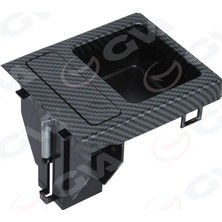 GVA Bozuk Para Kutusu Orta Konsul Karbon Fiber Sıyah Bmw E46 98>06