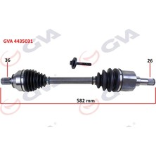 GVA Ön Aks Komple Sol Ford Focus Iı 1.6tdci 04>11-Cmax 1.6tdci 04>11 Volvo S40 Iı 04>12 S40 Iı 544 05>12 V50 545 05>12 1.6d-1.8-2.0d 26X36X583MM