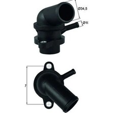 Mahle Termostat 88 C Chevrolet Kalos 1.4 Lacettı 1.4 16V Lova-Nubıra Estate-Rezzo-Vıvant 1.6